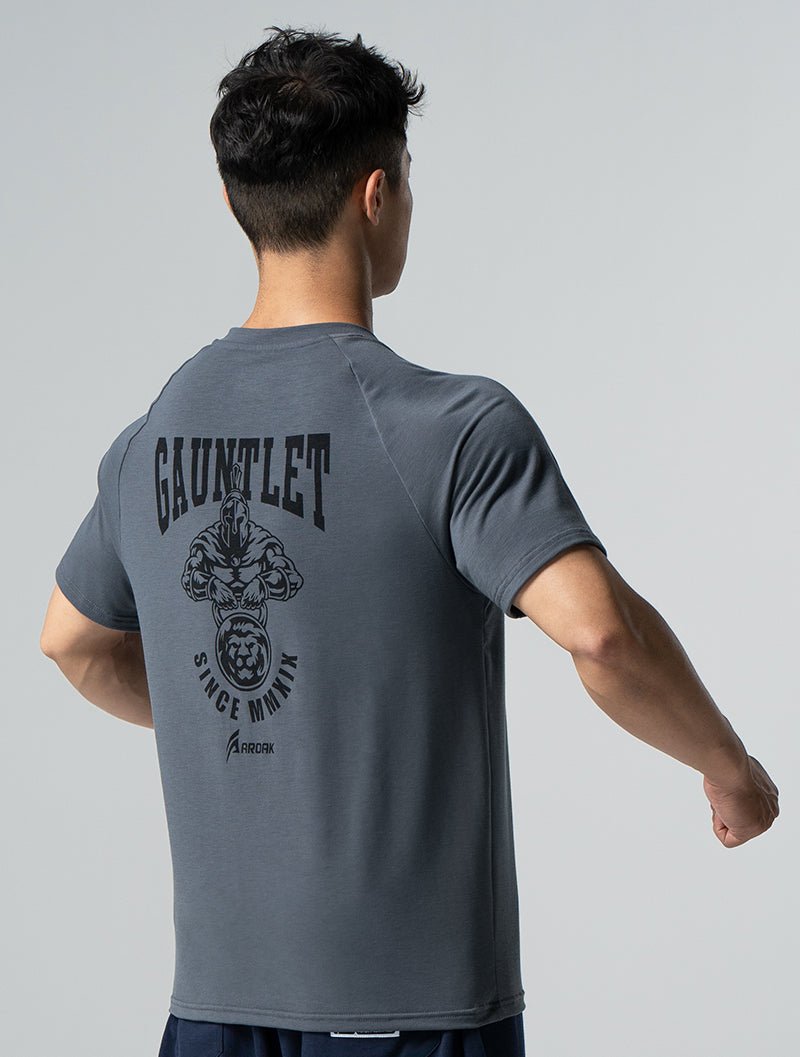 TENCEL™ - SGL 王者試煉拉克蘭袖上衣 (水泥灰) - AROAK 機能健身服飾 | 專為健人打造