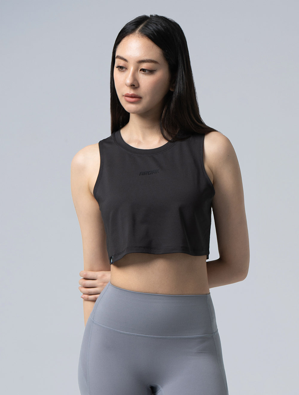 ArcTech™ functional training streamlined cropped vest@ (black)