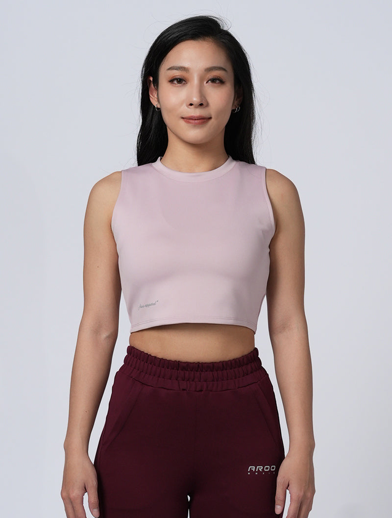 Functional short vest# (bean powder)