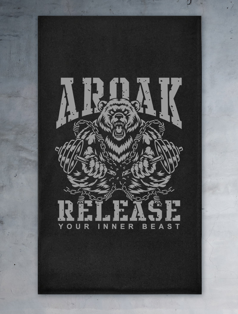 滿3500贈AROAK力量裁決大浴巾 (黑) - AROAK 機能健身服飾 | 專為健人打造