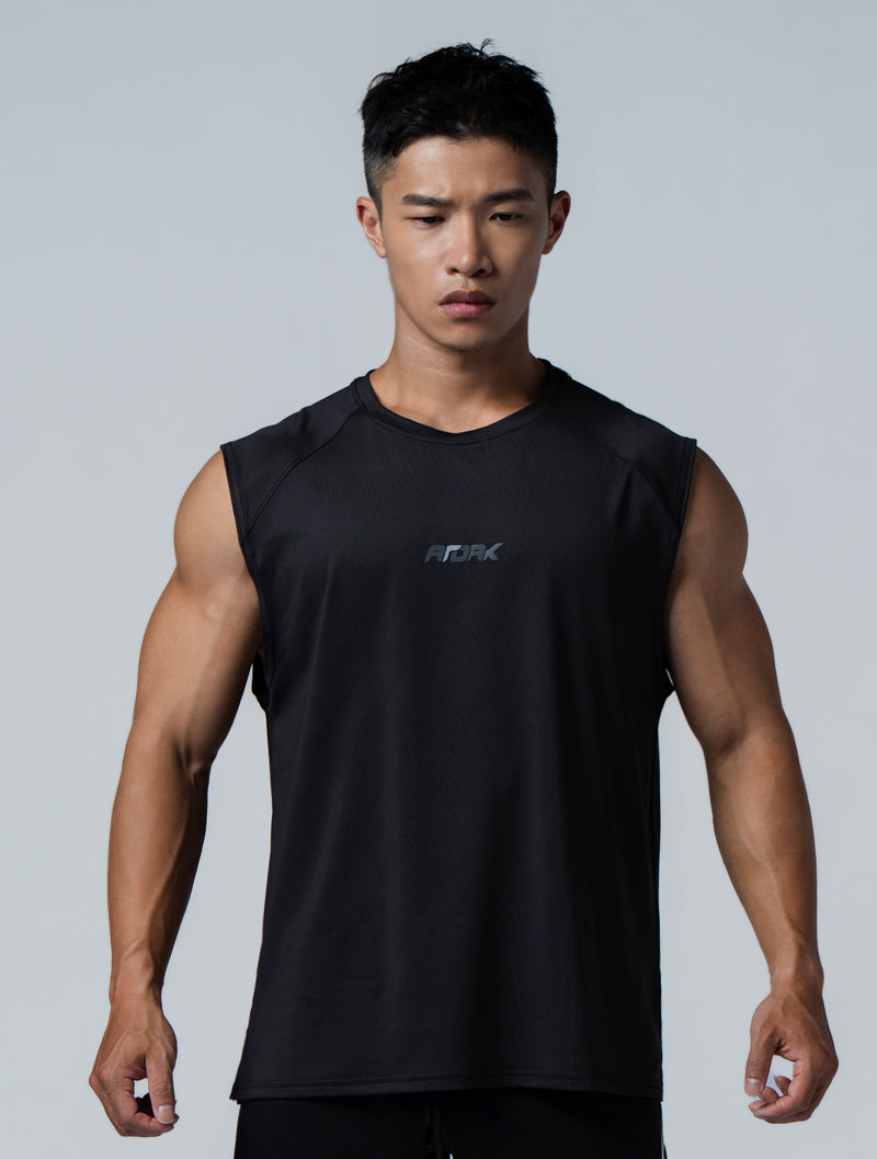 ArcTech™ Essential 寬肩剪接背心 (黑)