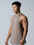 AirFlex™ 窄肩訓練背心 (卡其) - AROAK 機能健身服飾 | 專為健人打造