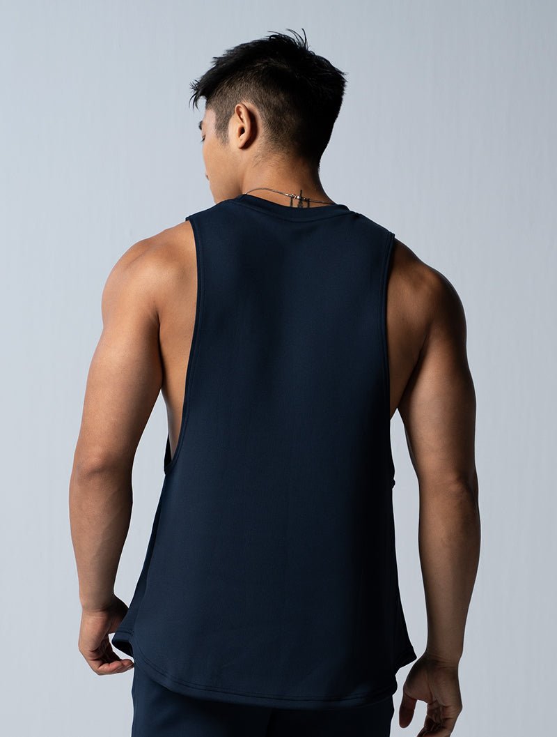 AirFlex™ 窄肩訓練背心 (丈青) - AROAK 機能健身服飾 | 專為健人打造
