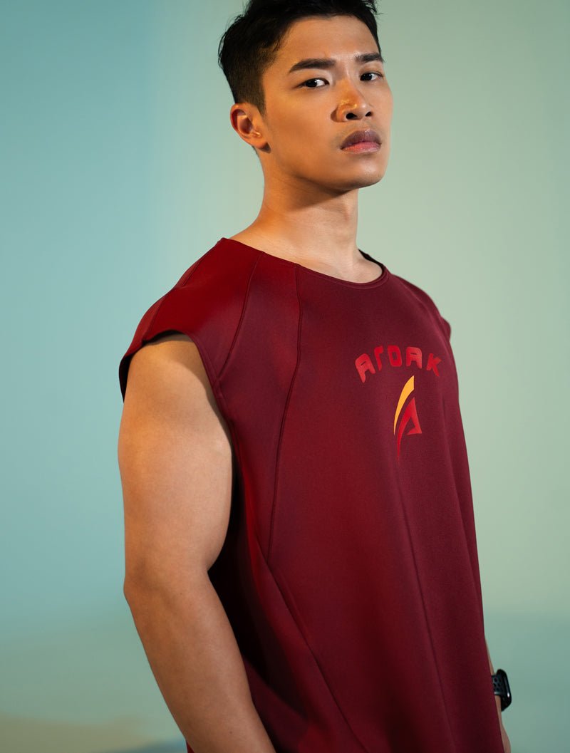 AirFlex™ 征服之道寬肩背心 (鐵灰) - AROAK 機能健身服飾 | 專為健人打造