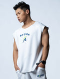 AirFlex™ 征服之道寬肩背心 (白) - AROAK 機能健身服飾 | 專為健人打造