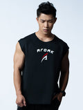 AirFlex™ 征服之道寬肩背心 (黑) - AROAK 機能健身服飾 | 專為健人打造