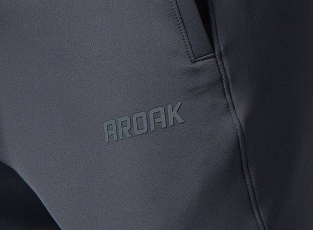AirFlex™寬鬆剪接束口長褲 (棕卡其) - AROAK 機能健身服飾 | 專為健人打造
