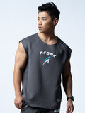 AirFlex™ 征服之道寬肩背心 (鐵灰) - AROAK 機能健身服飾 | 專為健人打造