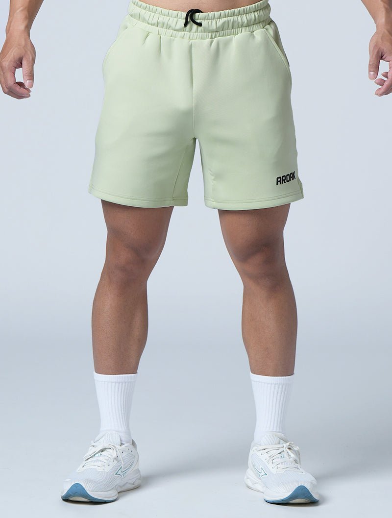AirFlex™ 機能開岔訓練短褲 (果綠) - AROAK 機能健身服飾 | 專為健人打造