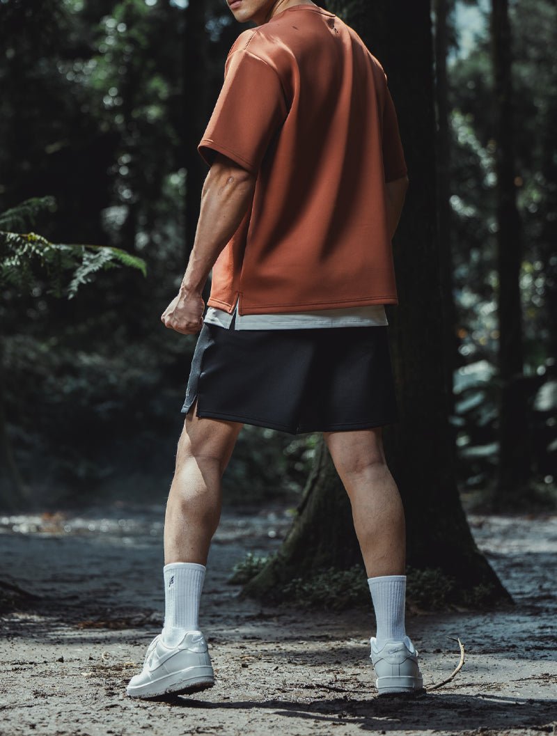 AirFlex™ 機能開岔訓練短褲 (果綠) - AROAK 機能健身服飾 | 專為健人打造