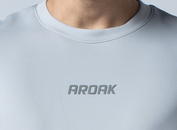 AirFlex™落肩剪接機能訓練背心 (淺灰) - AROAK 機能健身服飾 | 專為健人打造