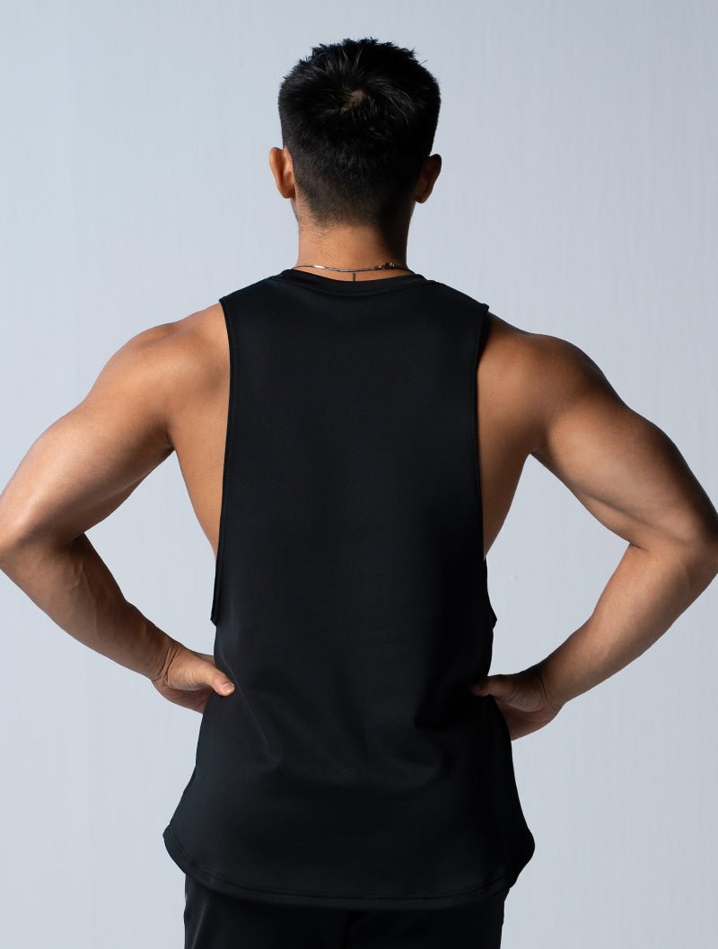AirFlex™ 窄肩訓練背心 (黑) - AROAK 機能健身服飾 | 專為健人打造