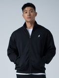 AirFlex™ 立領運動夾克 (黑) - AROAK 機能健身服飾 | 專為健人打造