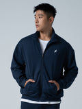 AirFlex™ 立領運動夾克 (丈青) - AROAK 機能健身服飾 | 專為健人打造