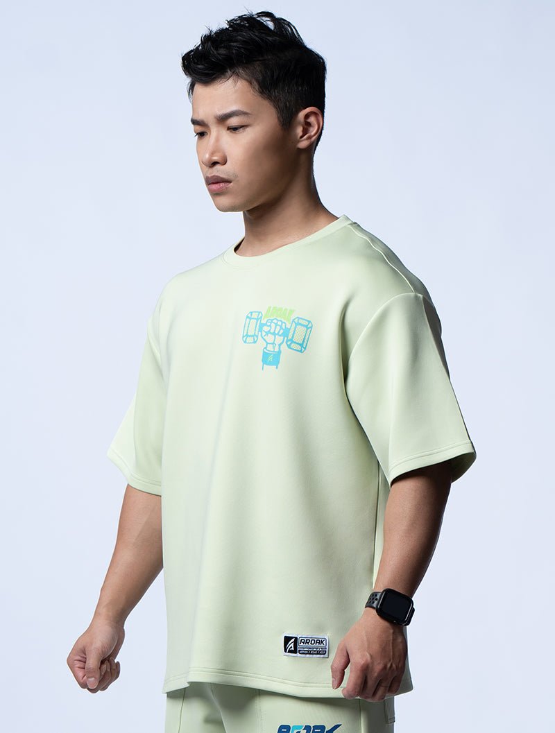 AirFlex™ OVERSIZED堅毅之舉短袖上衣 (果綠) - AROAK 機能健身服飾 | 專為健人打造