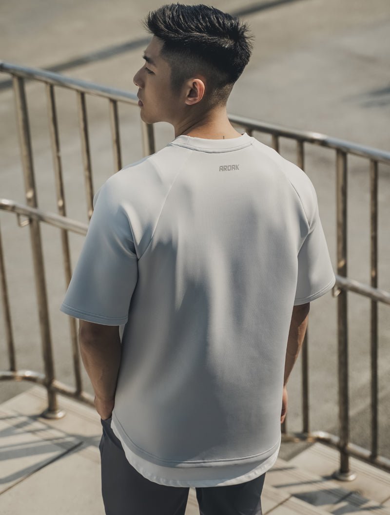 AirFlex™ OVERSIZED拉克蘭袖上衣 (丈青) - AROAK 機能健身服飾 | 專為健人打造