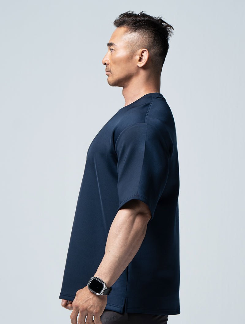 AirFlex™ 怒吼 OVERSIZED短袖上衣 (丈青) - AROAK 機能健身服飾 | 專為健人打造