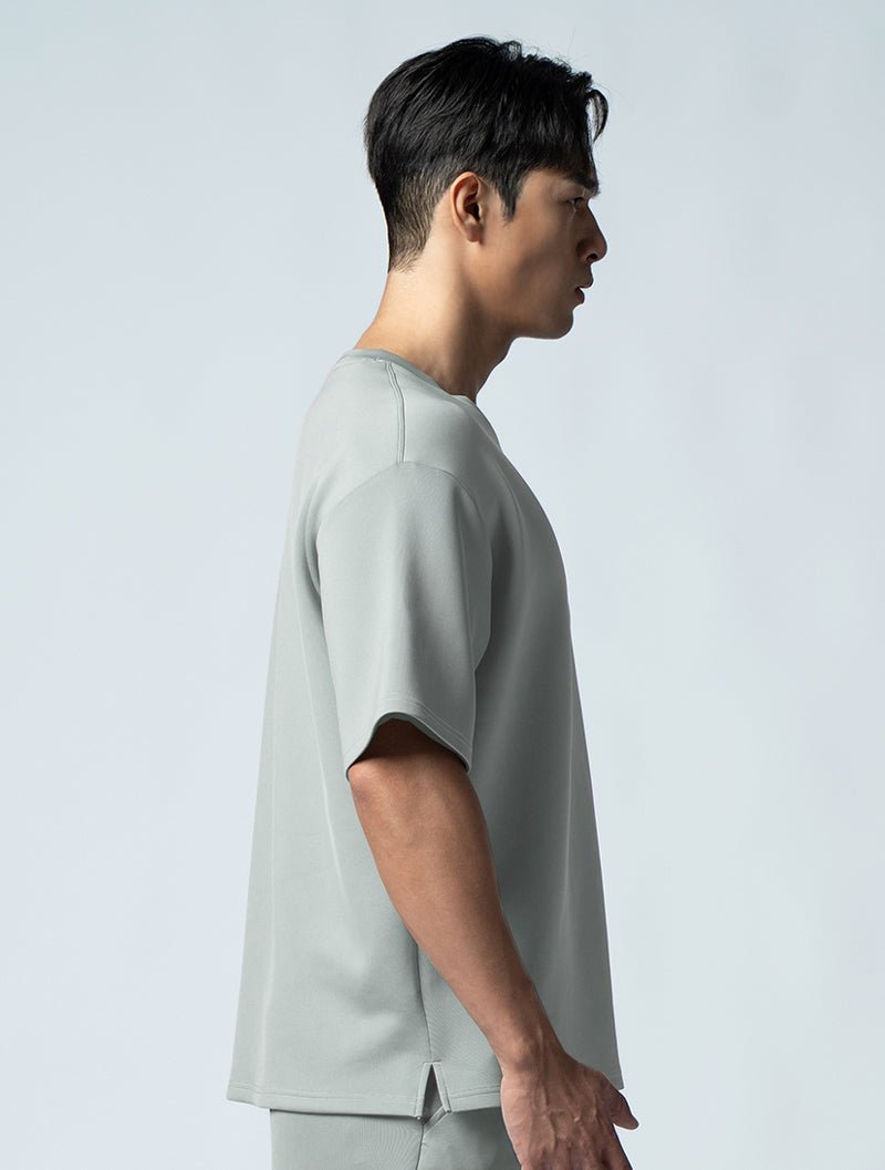 AirFlex™ OVERSIZED短袖上衣 (橄欖灰) - AROAK 機能健身服飾 | 專為健人打造