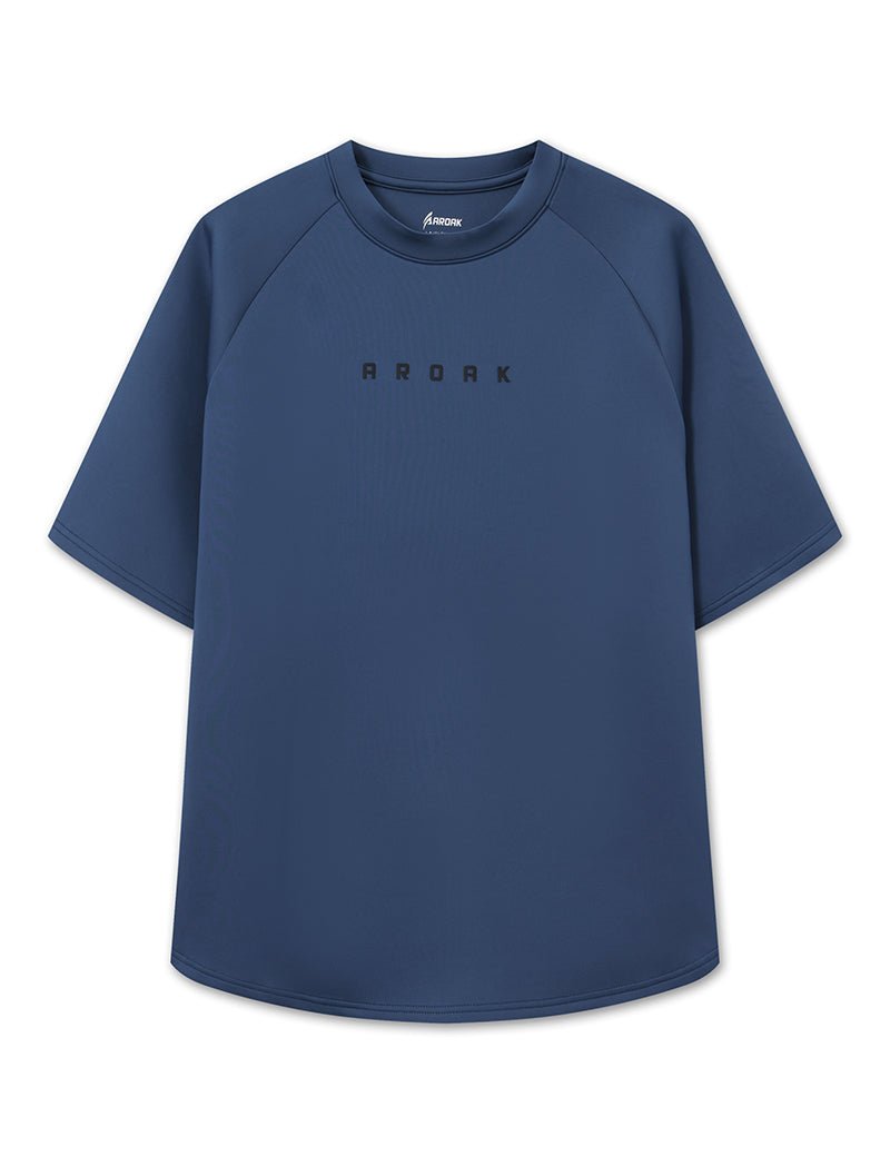AirFlex™ OVERSIZED拉克蘭袖上衣 (靛藍) - AROAK 機能健身服飾 | 專為健人打造