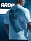 AirFlex™ 戰士的怒吼 OVERSIZED短袖上衣 (鐵灰) - AROAK 機能健身服飾 | 專為健人打造