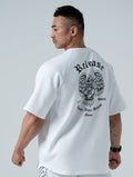 AirFlex™ 裂空之翼 OVERSIZED 機能短袖上衣 (白) (4/2 14:00 準時發售) - AROAK 機能健身服飾 | 專為健人打造