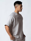 AirFlex™ OVERSIZED 拉克蘭袖上衣 (銀雲灰) - AROAK 機能健身服飾 | 專為健人打造