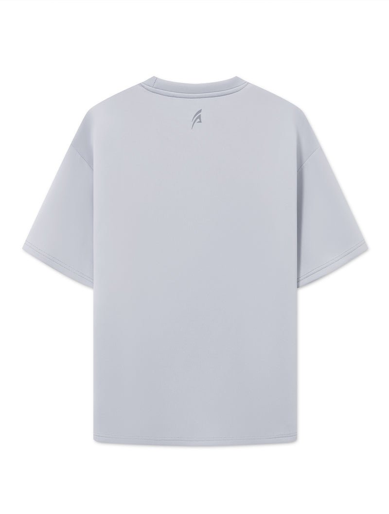 AirFlex™ OVERSIZED短袖上衣 (淺灰) - AROAK 機能健身服飾 | 專為健人打造