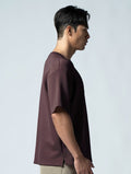 AirFlex™ OVERSIZED 短袖上衣 (礁岩褐) - AROAK 機能健身服飾 | 專為健人打造