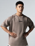 AirFlex™ OVERSIZED 戰神之巔拉克蘭袖上衣 (卡其) - AROAK 機能健身服飾 | 專為健人打造