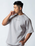 AirFlex™ OVERSIZED 拉克蘭袖上衣 (銀雲灰) - AROAK 機能健身服飾 | 專為健人打造