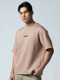 AirFlex™ OVERSIZED 短袖上衣 (摩卡棕) - AROAK 機能健身服飾 | 專為健人打造