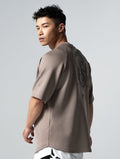AirFlex™ OVERSIZED 戰神之巔拉克蘭袖上衣 (卡其) - AROAK 機能健身服飾 | 專為健人打造