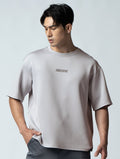 AirFlex™ OVERSIZED 短袖上衣 (銀雲灰) - AROAK 機能健身服飾 | 專為健人打造