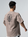 AirFlex™ OVERSIZED 戰神之巔拉克蘭袖上衣 (卡其) - AROAK 機能健身服飾 | 專為健人打造