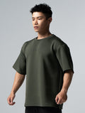 AirFlex™ OVERSIZED 王者爭霸短袖上衣 (墨綠) - AROAK 機能健身服飾 | 專為健人打造