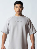 AirFlex™ OVERSIZED 拉克蘭袖上衣 (銀雲灰) - AROAK 機能健身服飾 | 專為健人打造