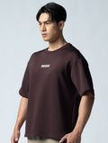 AirFlex™ OVERSIZED 短袖上衣 (礁岩褐) - AROAK 機能健身服飾 | 專為健人打造