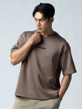 AirFlex™ OVERSIZED 短袖上衣 (棕卡其) - AROAK 機能健身服飾 | 專為健人打造