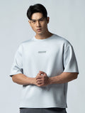 AirFlex™ OVERSIZED短袖上衣 (淺灰) - AROAK 機能健身服飾 | 專為健人打造