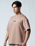 AirFlex™ OVERSIZED 短袖上衣 (摩卡棕) - AROAK 機能健身服飾 | 專為健人打造