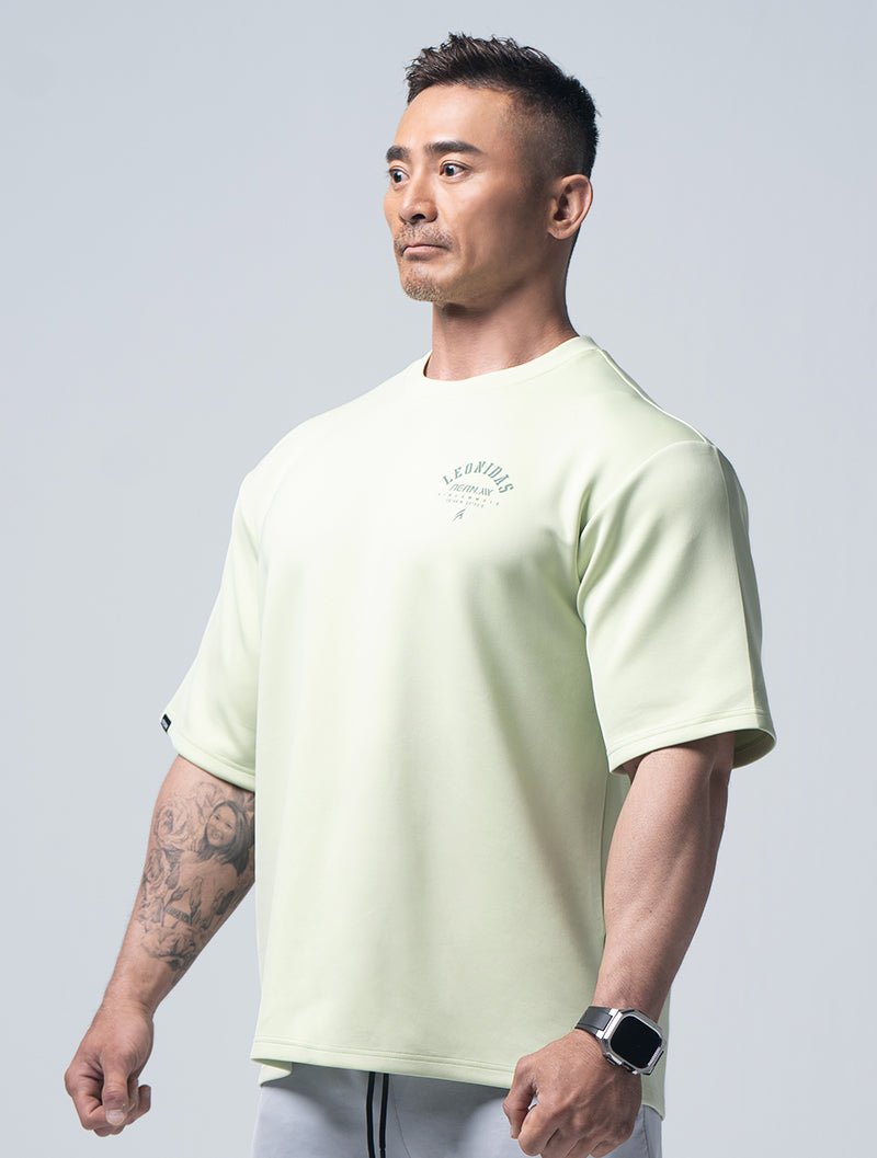 AirFlex™ 列奧尼達 OVERSIZED機能短袖訓練上衣 (果綠) - AROAK 機能健身服飾 | 專為健人打造