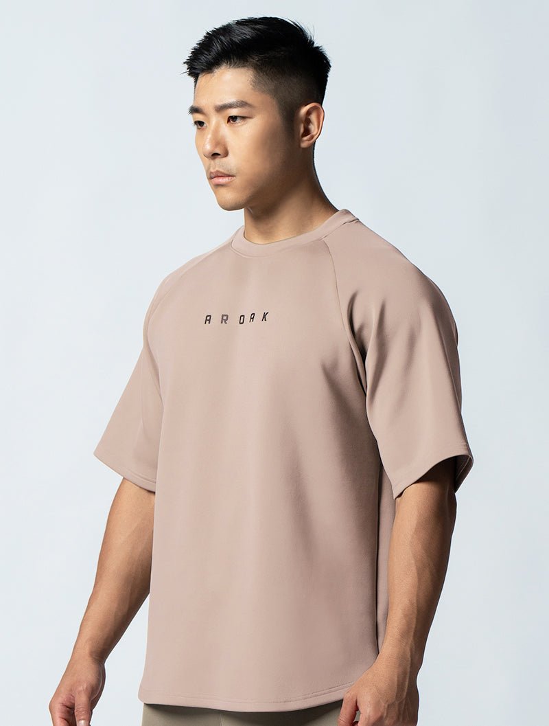 AirFlex™ OVERSIZED 拉克蘭袖上衣 (摩卡棕) - AROAK 機能健身服飾 | 專為健人打造