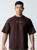 AirFlex™ OVERSIZED 拉克蘭袖上衣 (礁岩褐) - AROAK 機能健身服飾 | 專為健人打造