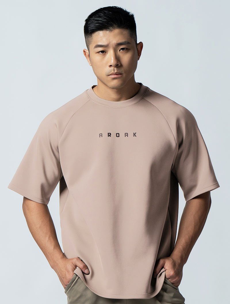 AirFlex™ OVERSIZED 拉克蘭袖上衣 (摩卡棕) - AROAK 機能健身服飾 | 專為健人打造