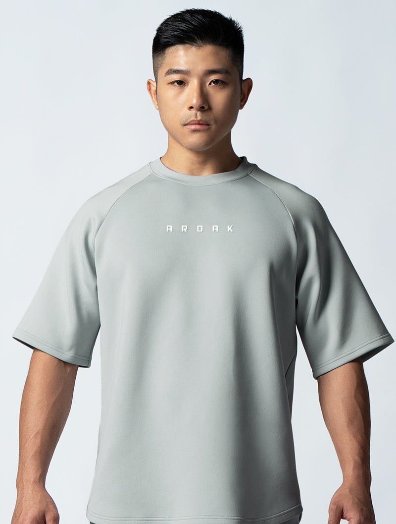 AirFlex™ OVERSIZED拉克蘭袖上衣 (橄欖灰) - AROAK 機能健身服飾 | 專為健人打造