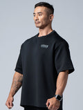AirFlex™曙光戰士OVERSIZED短袖上衣 (黑) - AROAK 機能健身服飾 | 專為健人打造
