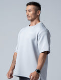 AirFlex™曙光戰士OVERSIZED短袖上衣 (淺灰) - AROAK 機能健身服飾 | 專為健人打造