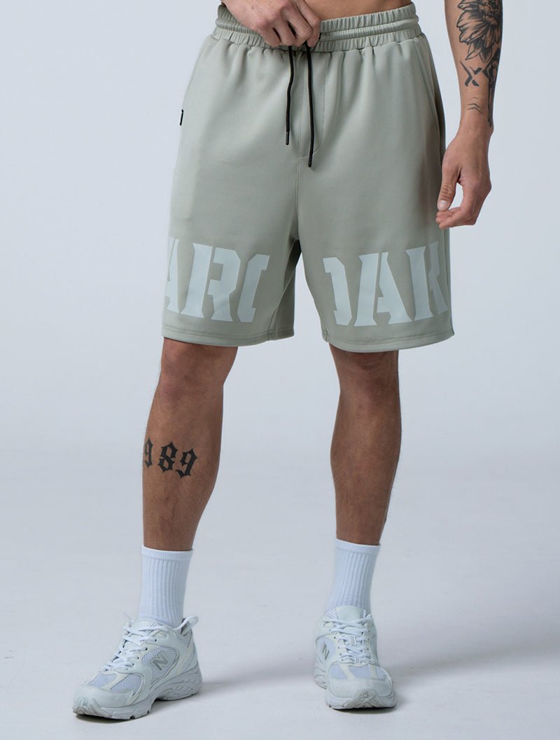 AirSculpt™ 休閒印花短褲 (橄欖灰) - AROAK 機能健身服飾 | 專為健人打造