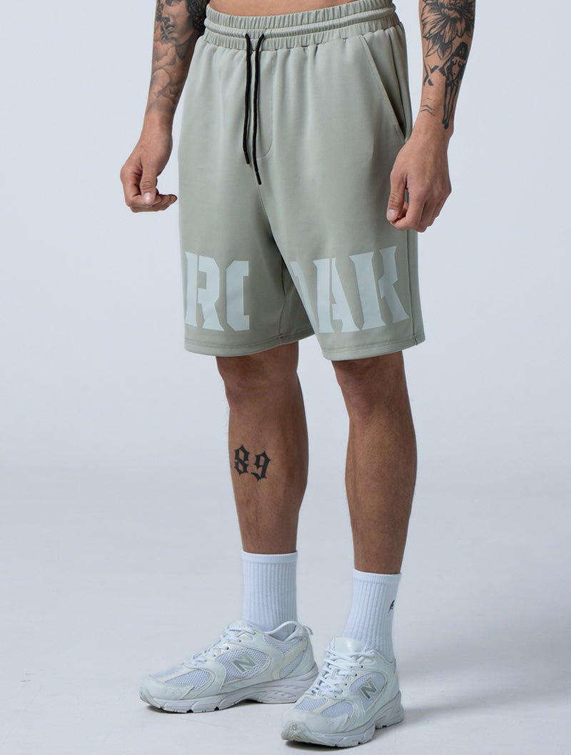 AirSculpt™ 休閒印花短褲 (橄欖灰) - AROAK 機能健身服飾 | 專為健人打造