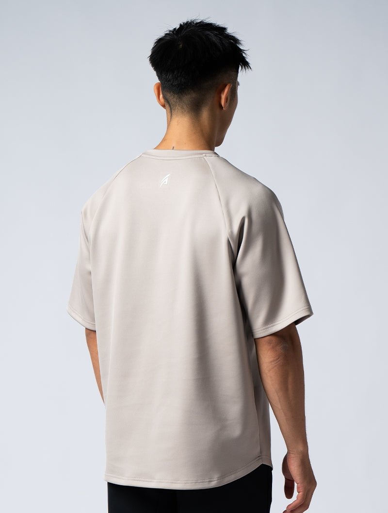 AirSculpt™ OVERSIZED 拉克蘭袖上衣 (銀雲灰) - AROAK 機能健身服飾 | 專為健人打造